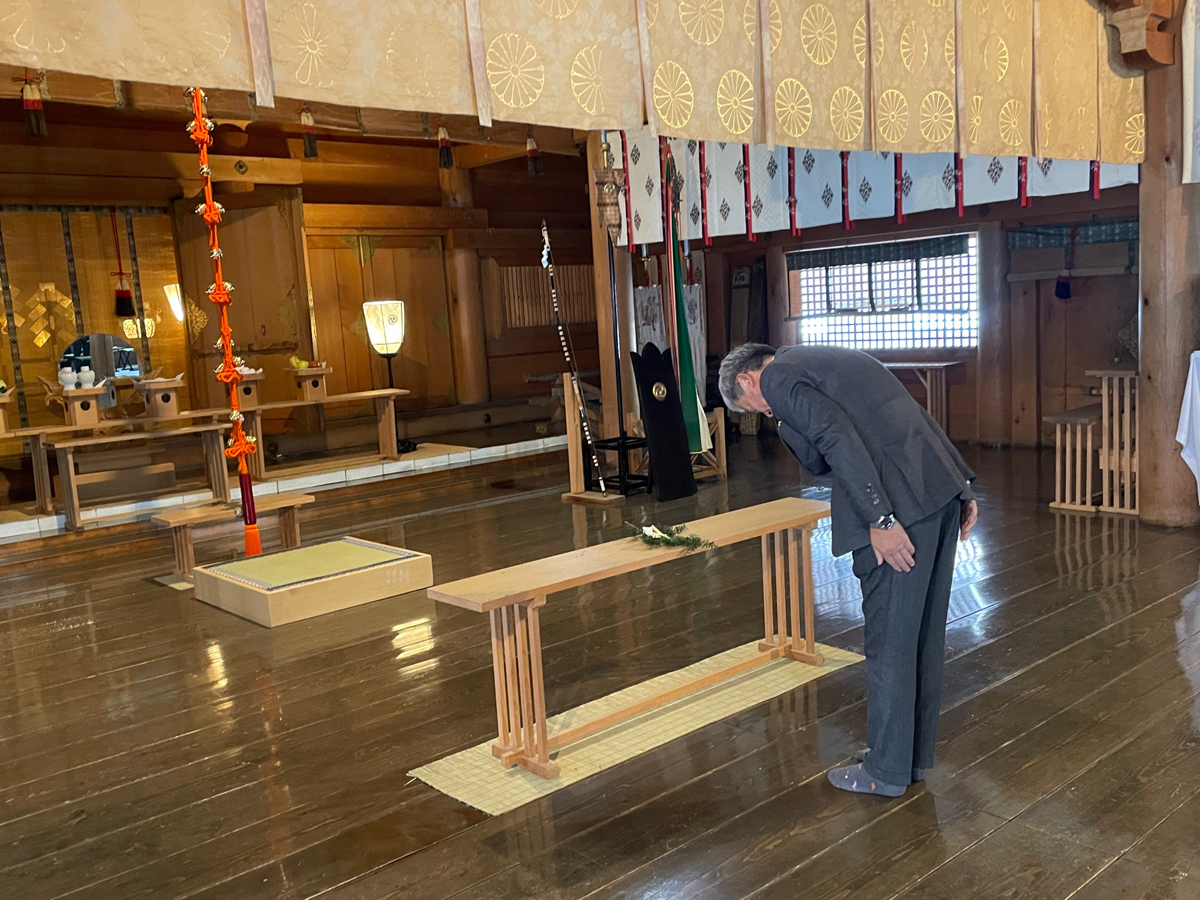 移動例会（函館八幡宮）